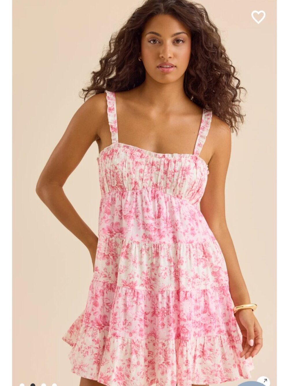 Pink Floral Summer Dress, Mel Floral Mini Dress Altar’d State NWT - Picture 2 of 4